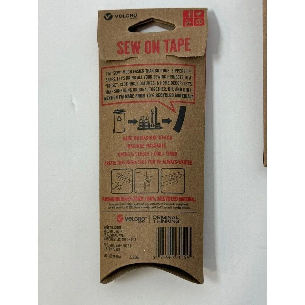 12- VELCRO Brand Sew On Tape - 36